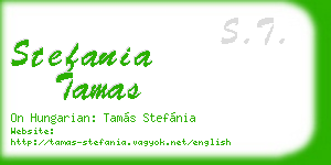 stefania tamas business card