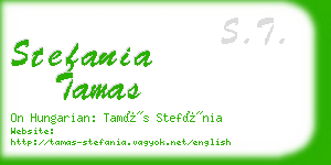 stefania tamas business card